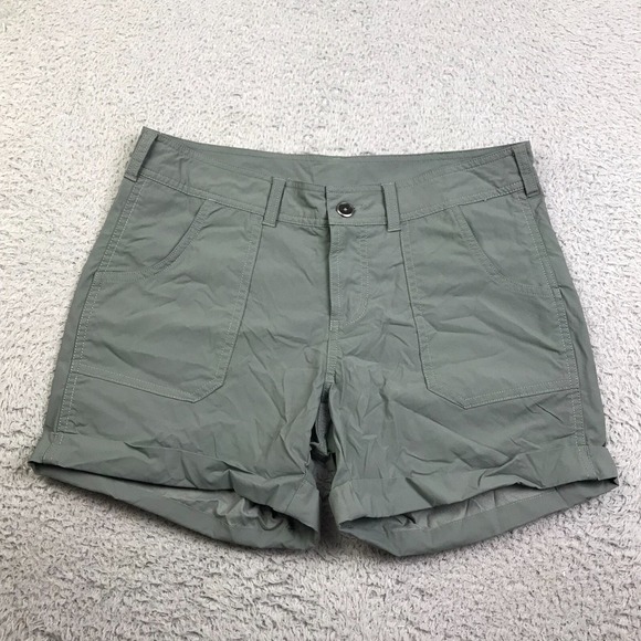 The North Face Pants - The North Face Shorts Womens 8 Gray Nylon Stretch‎ 4.5" Cuffed Hiking Outdoor